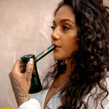 MARLEY NATURAL SMOKED GLASS BUBBLER