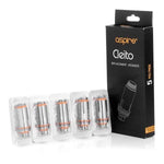 royalvapekitsilano - Aspire Cleito Replacement Coils 5/PK - Aspire - accessories