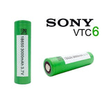 SONY VTC6 18650 3000MAH 30A FLAT TOP BATTERY