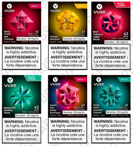 VUSE - EPOD CARTRIDGES 20MG+BOLD